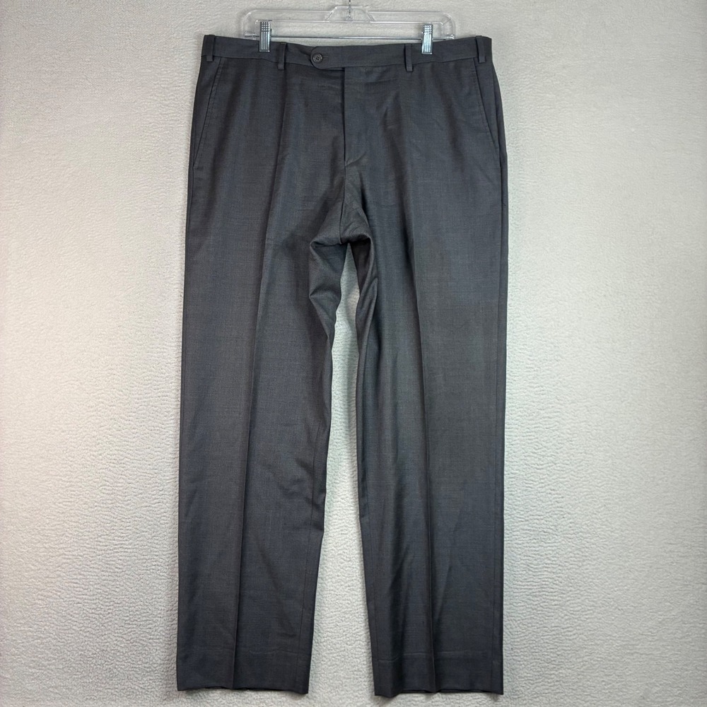 Neiman Marcus Loro Piana Pinot Dress Pants Men 38x31 Gray Super 130s Wool Italy